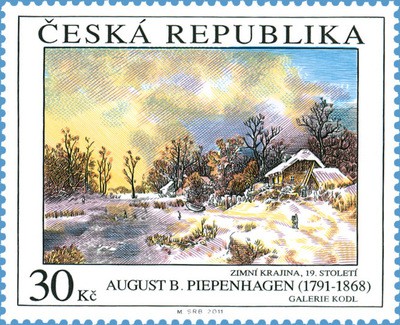 Umělecká díla na známkách - August Bedřich Piepenhagen (1791 - 1868)