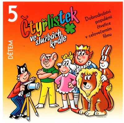 Čtyřlístek ve službách krále - známkový sešitek
